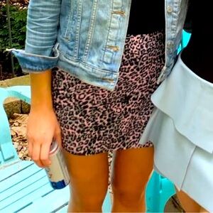 Blue life cheetah skirt